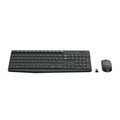 Teclado Logitech + Mouse Mk235 Wireless Usb Sp Black