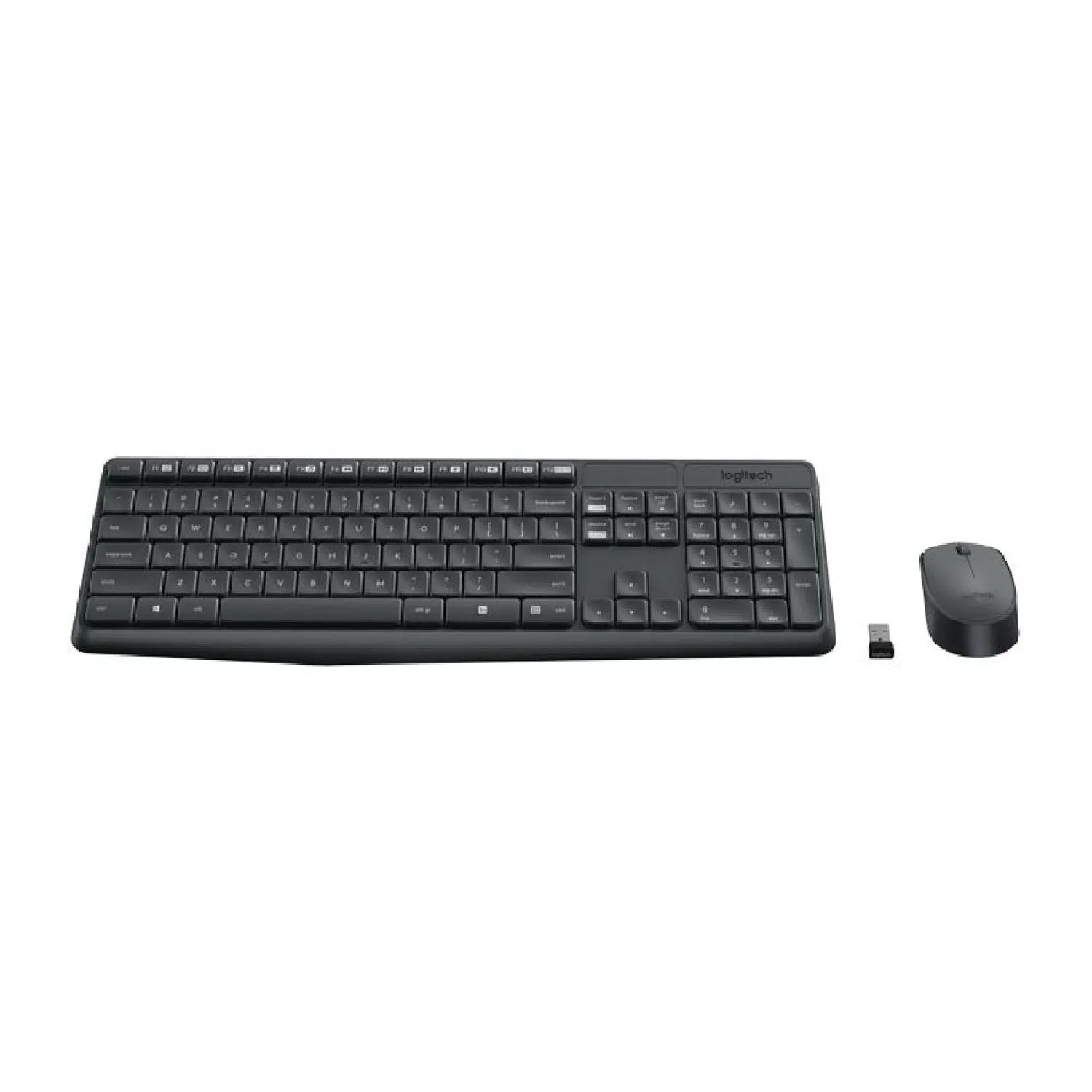 Teclado Logitech + Mouse Mk235 Wireless Usb Sp Black